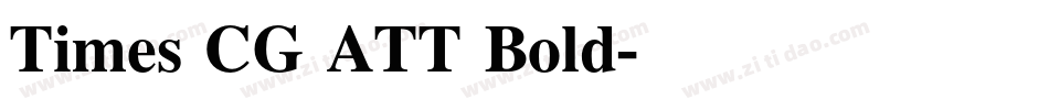 Times CG ATT Bold字体转换